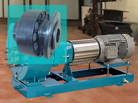 Acople de motor con bomba centrifuga.