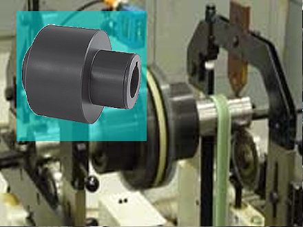 Acoplamiento montado en una maquina de ensayo